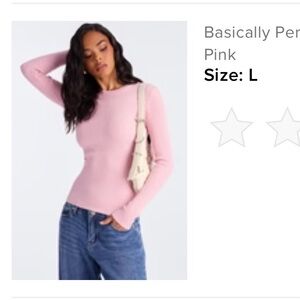 Fashion Nova Pink Long Sleeve Top